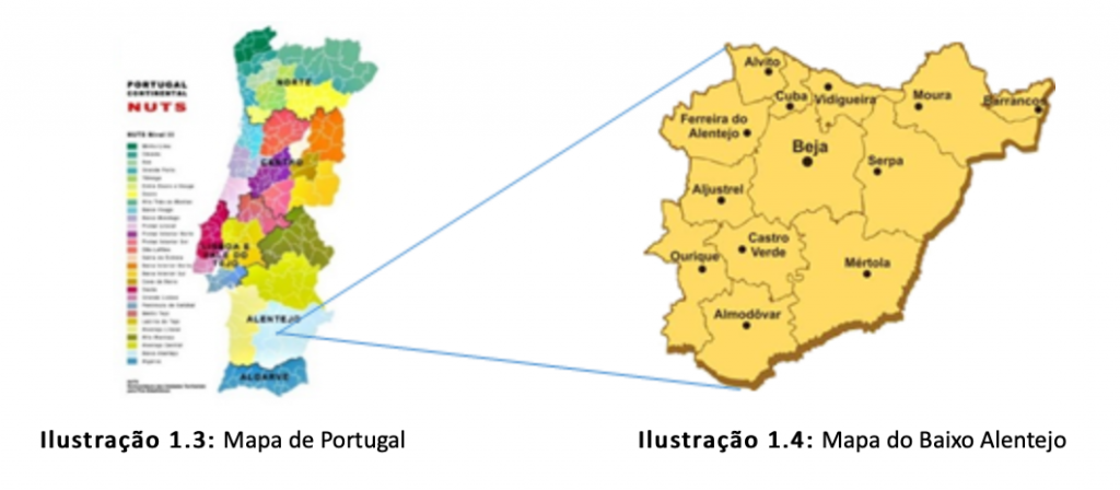 mapa de portugal